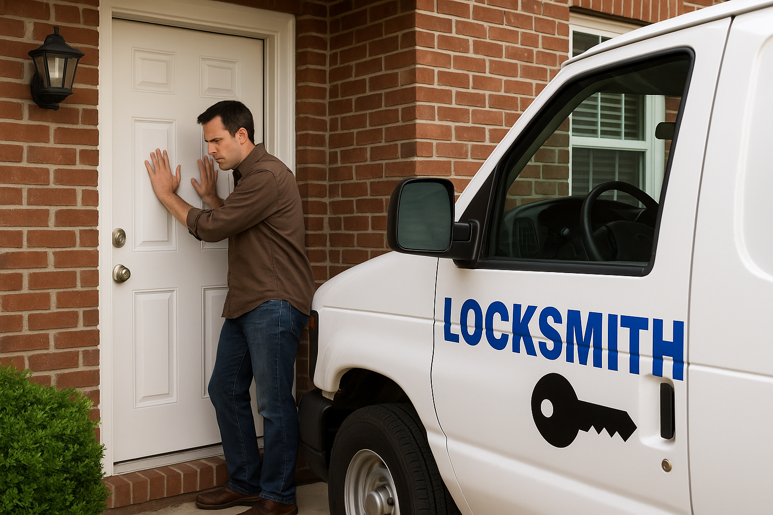 Professional locksmith team